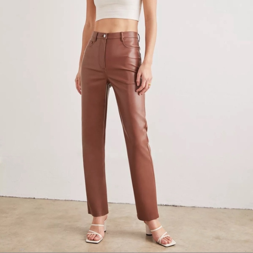 Aritzia Wilfred vegan leather pants